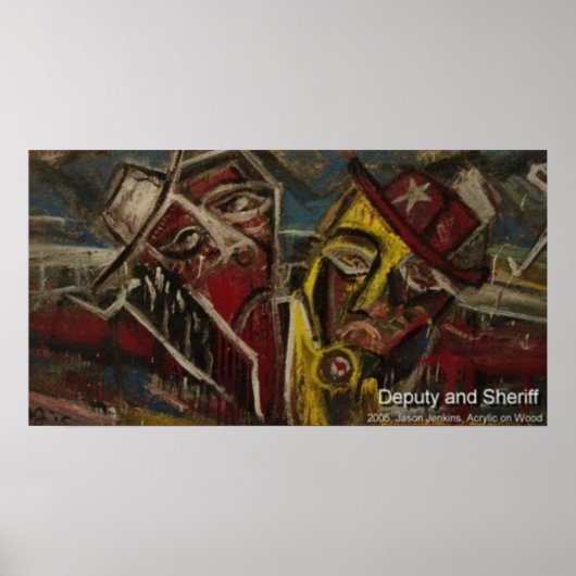 plaatsvervanger en sherrif poster (Voorkant)