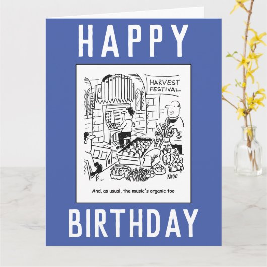 Plaatsvervanger in Church for Harvest Festival Car Kaart (Gele Bloem)