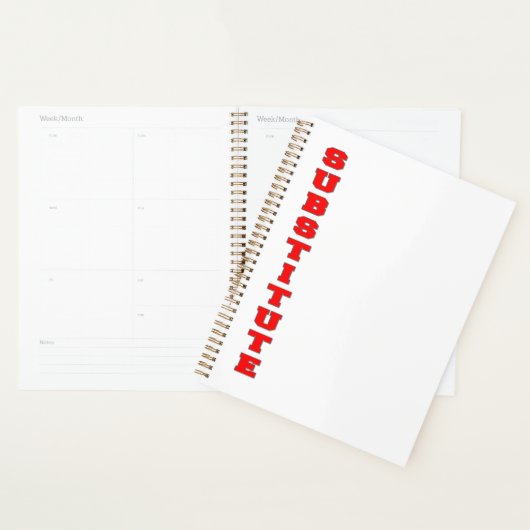 plaatsvervanger planner (Display)