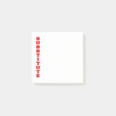 plaatsvervanger post-it® notes (Voorkant)