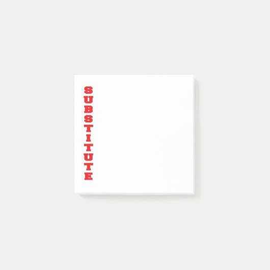 plaatsvervanger post-it® notes (Voorkant)