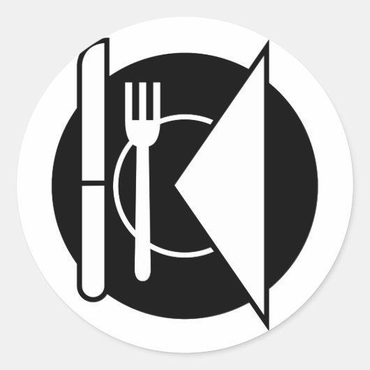 Plaatszettingsstickers Ronde Sticker (Voorkant)