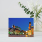 Plac Zamkowy Warschau Polen Briefkaart (Staand voorkant)