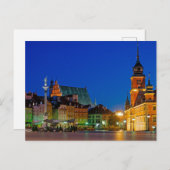 Plac Zamkowy Warschau Polen Briefkaart (Voorkant / Achterkant)