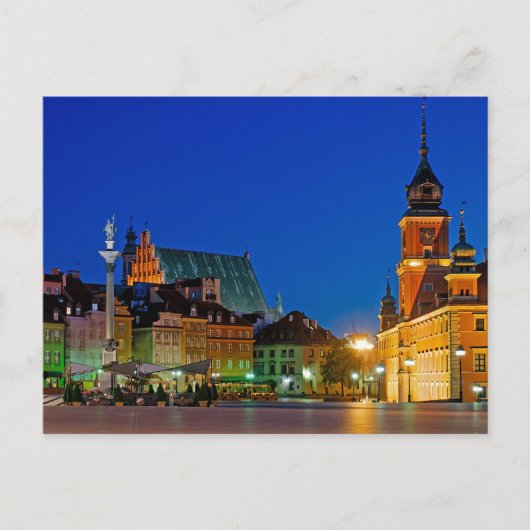 Plac Zamkowy Warschau Polen Briefkaart (Voorkant)