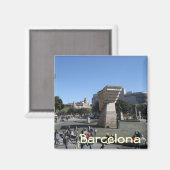 Plaça Catalunya, Barcelona Magneet (Voorkant / Achterkant)