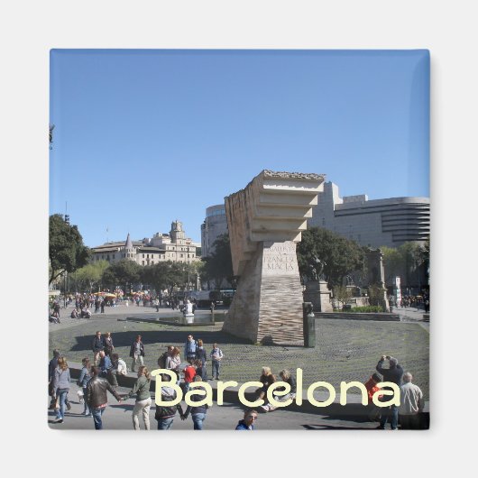 Plaça Catalunya, Barcelona Magneet (Voorkant)
