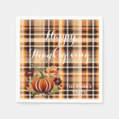 Placa de calabaza floral bordada en otoño servet (Voorkant)