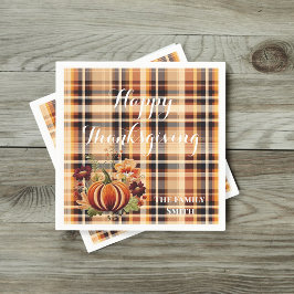 Placa de calabaza floral bordada en otoño servet