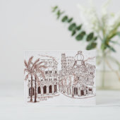 Placa de la Reina in Old Town, Valencia, Spanje Briefkaart (Staand voorkant)