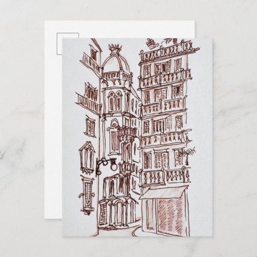 Placa de Manises in Old Town | Valencia, Spanje Briefkaart (Voorkant / Achterkant)