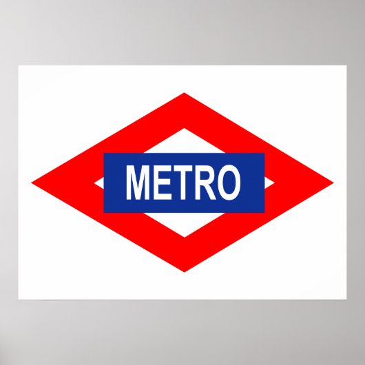 Placa de Metro de Madrid Poster (Voorkant)