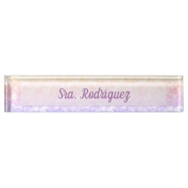 Placa de nombre para escritorio bureau name bord naambordje