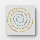 Placa Expositora 72 Namen van God Fotoplaat (Voorkant)