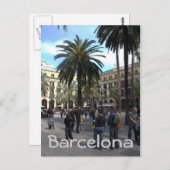 Plaça Reial, Barcelona Briefkaart (Voorkant / Achterkant)