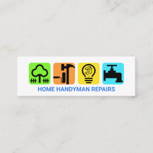Placard van de moderne elegante aannemer mini visitekaartje