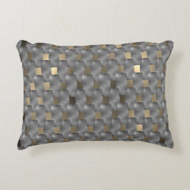 Placas cinza sobre fundo marrom claro, ton pretos accent kussen