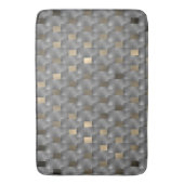 Placas cinza sobre fundo marrom claro, ton pretos badmat (Voorkant Verticaal)