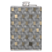 Placas cinza sobre fundo marrom claro, ton pretos heupfles (Achterkant)