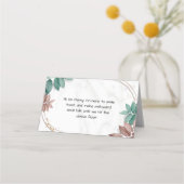 Place Card - Eenvoudig ontwerp Plaatskaartje (Achterkant)