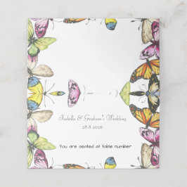Place Card - Eenvoudig vlinderontwerp Plaatskaartje