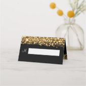 Place Card Elegant Wedding Party Sparkles Gold Plaatskaartje (Voorkant)