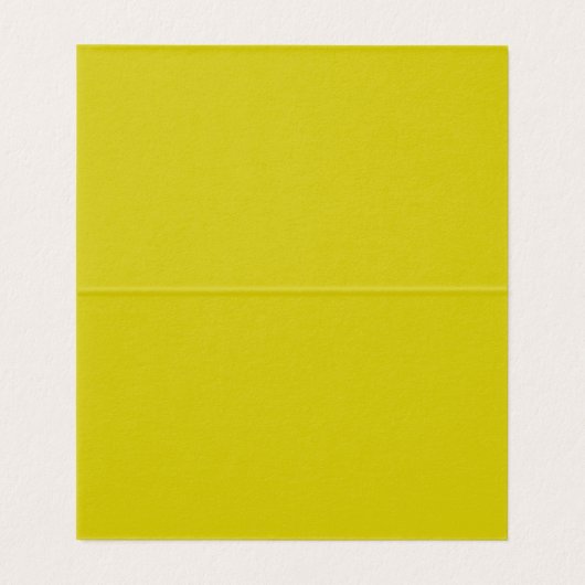 Place Card Floral Cross Christening Yellow Kaart (Binnenkant ongevouwen)