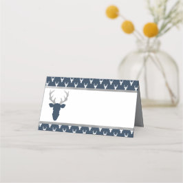 Place Card, Food Tent, Woodland Deer, Antlers Plaatskaartje