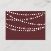 Place Card - Marsala Twinkle Lights Plaatskaartje (Achterkant)