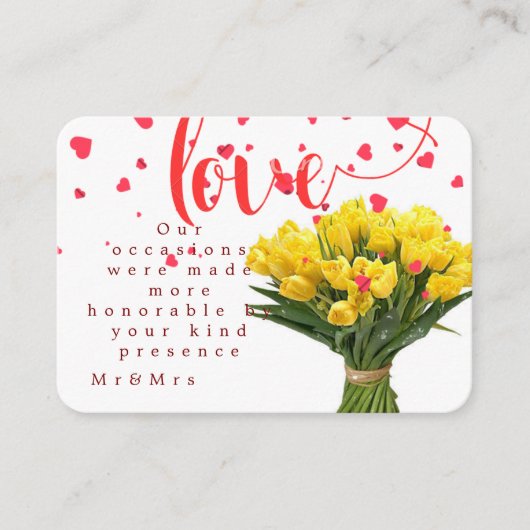 Place card plaatskaartje (Voorkant)