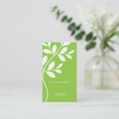 Place Card Wedding Leaf Branch limoen groen Plaatskaartje (Staand voorkant)