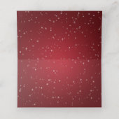 Place Card Wedding Winter Sparkle Red Plaatskaartje (Binnenkant ongevouwen)