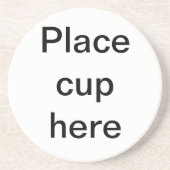 Place Cup Hier onderzetter (Voorkant)