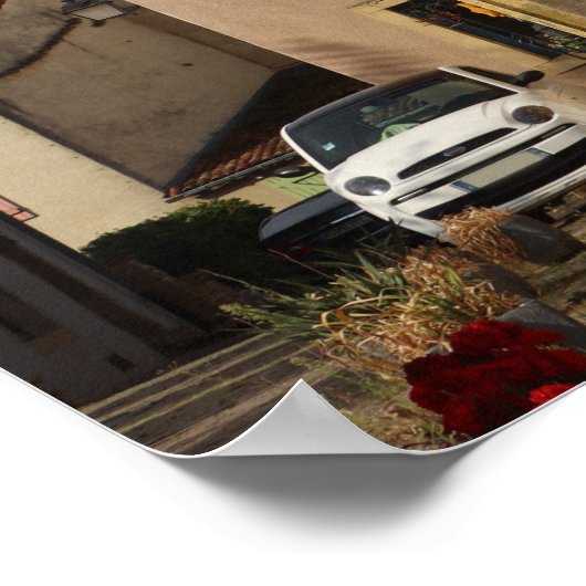 Place d ' Armes , Montmedy , Frankrijk Poster (Hoek)