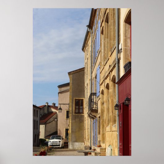 Place d ' Armes , Montmedy , Frankrijk Poster (Voorkant)