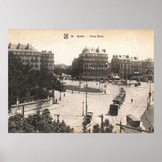 Place Darcy, Dijon, France  Poster (Voorkant)
