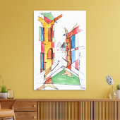 Place Dauphine | Ile de la Cite, Parijs Canvas Afdruk (Insitu (Woonkamer))