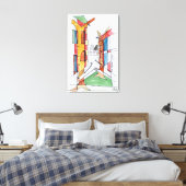 Place Dauphine | Ile de la Cite, Parijs Canvas Afdruk (Insitu (Slaapkamer))