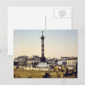Place de la Bastille, 1900, Parijs Briefkaart (Voorkant / Achterkant)