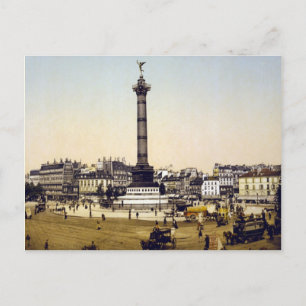 Place de la Bastille, 1900, Parijs Briefkaart