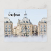 Place de la Bourse Bordeaux Frankrijk Briefkaart (Voorkant)