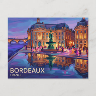 Place de la Bourse Frankrijk Briefkaart