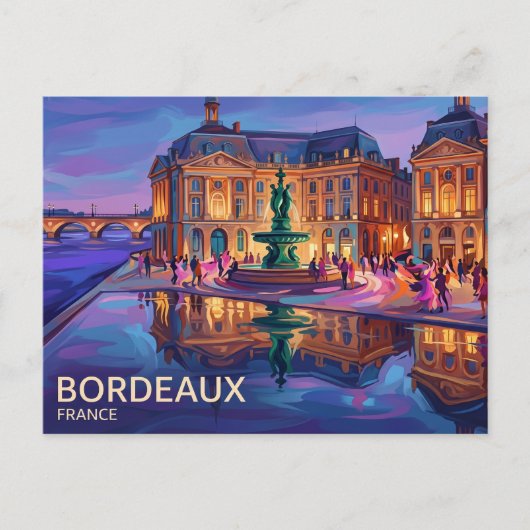 Place de la Bourse Frankrijk Briefkaart (Voorkant)
