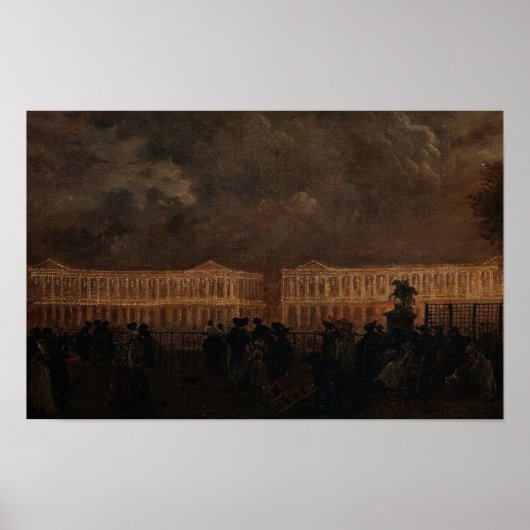 Place de la Concorde, 1781 Poster (Voorkant)