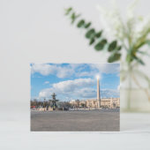 Place de la Concorde and obelisk - Parijs, Frankri Briefkaart (Staand voorkant)
