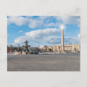 Place de la Concorde and obelisk - Parijs, Frankri Briefkaart (Voorkant)