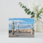 Place de la Concorde and obelisk - Parijs, Frankri Briefkaart (Staand voorkant)