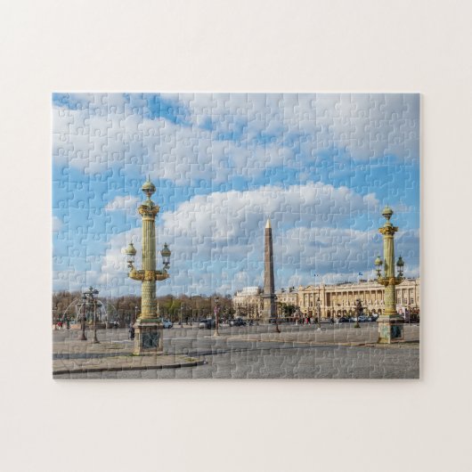 Place de la Concorde and obelisk - Parijs, Frankri Legpuzzel (Horizontaal)