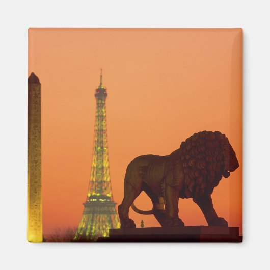 Place de la Concorde; Eiffeltoren; Obelisk; Magneet (Voorkant)