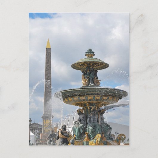 Place de la Concorde, Parijs Briefkaart (Voorkant)